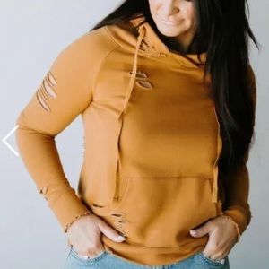 Distressed hoodie